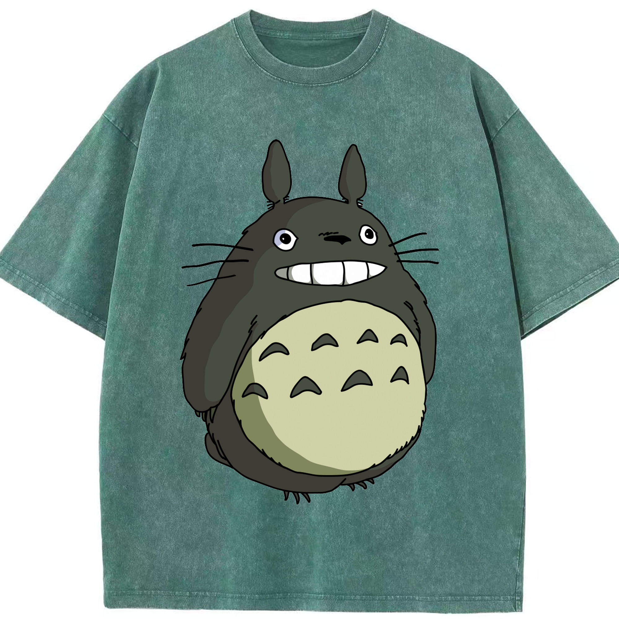 （画像用） となりのトトロ 草壁メイ 草壁サツキ My Neighbor Totoro Satsuki Kusakabe Mei Kusakabe 綿100% ヴィンテージ風 半袖Tシャツ（フロントプリント）